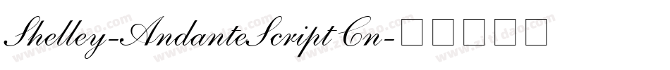 Shelley-AndanteScript Cn字体转换